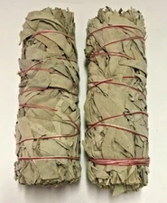 6”L x 1.75”W California White Sage Smudge  Stick 2 pack Free Shipping