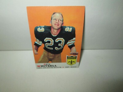DAVE WHITSELL 1969 Vintage Topps Card #14 Hoosiers New Orleans Saints DB Sharp E