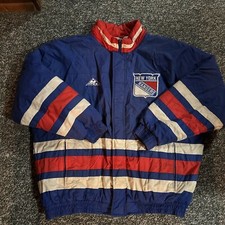 New York Rangers Jacket XL Apex One 90s Vintage Red, White, Blue NHL Hockey 
