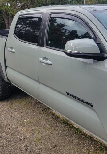 AVS Rain Guards Vent Visors In-Channel for 2016-2023 Toyota Tacoma Double Cab - Picture 2 of 5