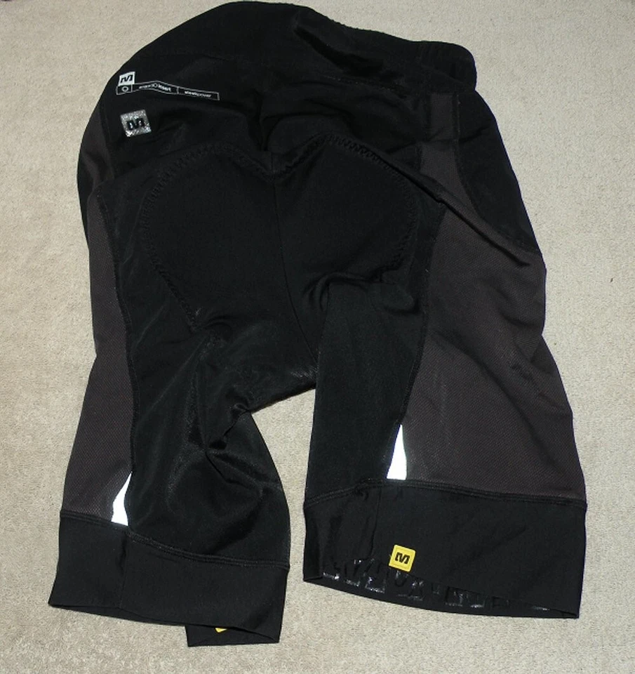 Pantalones Cortos de Ciclismo Mavic Para Hombre Grandes (Medianos) Mezcla de Nailon Negros Ergo Inserto 3D Acolchados  Foto 2 de 2