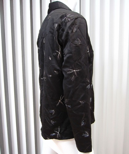 FRENCH LAUNDRY LONG SLEEVE EMBROIDERED BLOUSE SIZE S SMALL BLACK FLORAL 027 - Imagen 8 de 9