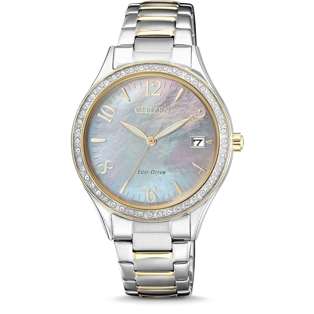 Citizen Womens Mother Of Pearl Eco Drive Watch EO1184-81D | eBay