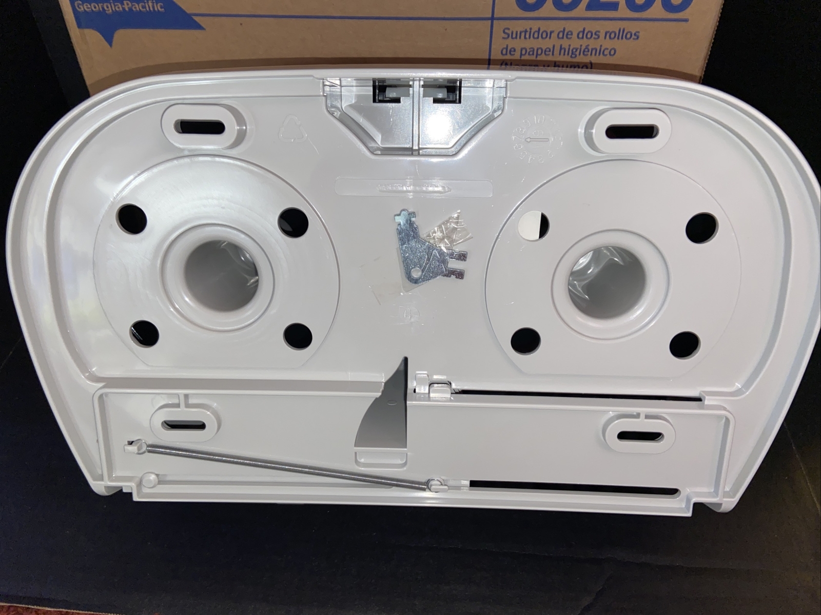 Pacific 59206 Jumbo Smoke MicroTwin Toilet Tissue Dispenser