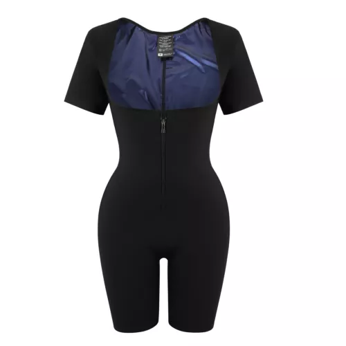 Frauen Schwitz Sauna Anzüge Taillentrainer 3 in 1 Thermo Body Suit Shaper Training USA - Bild 9 von 14