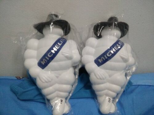 2 x 8" Light Michelin Man Doll Figure Bibendum Advertise Tire Collect Truck Car - Picture 2 of 5