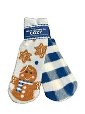 BATH & BODY WORKS Treat Yourself Cozy￼ Gingerbread￼ ￼SHEA-INFUSED SOCKS NON-SKID