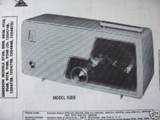 EMERSON 876B, 915B, 916B,917B,918B,924B RADIO PHOTOFACT