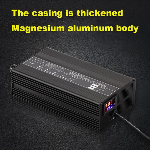 Ladegerät Current Adjustable 1A-10A für 48V/60V/72V Li-ion LiFePo4 Lithium Akku - Bild 9 von 22
