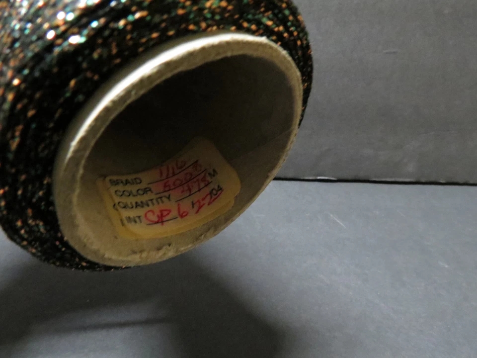 Kreinik Metallic Thread for Stitching  Green Leprechaun #5008 1/16 Ribbon 370M - Image 2 of 3