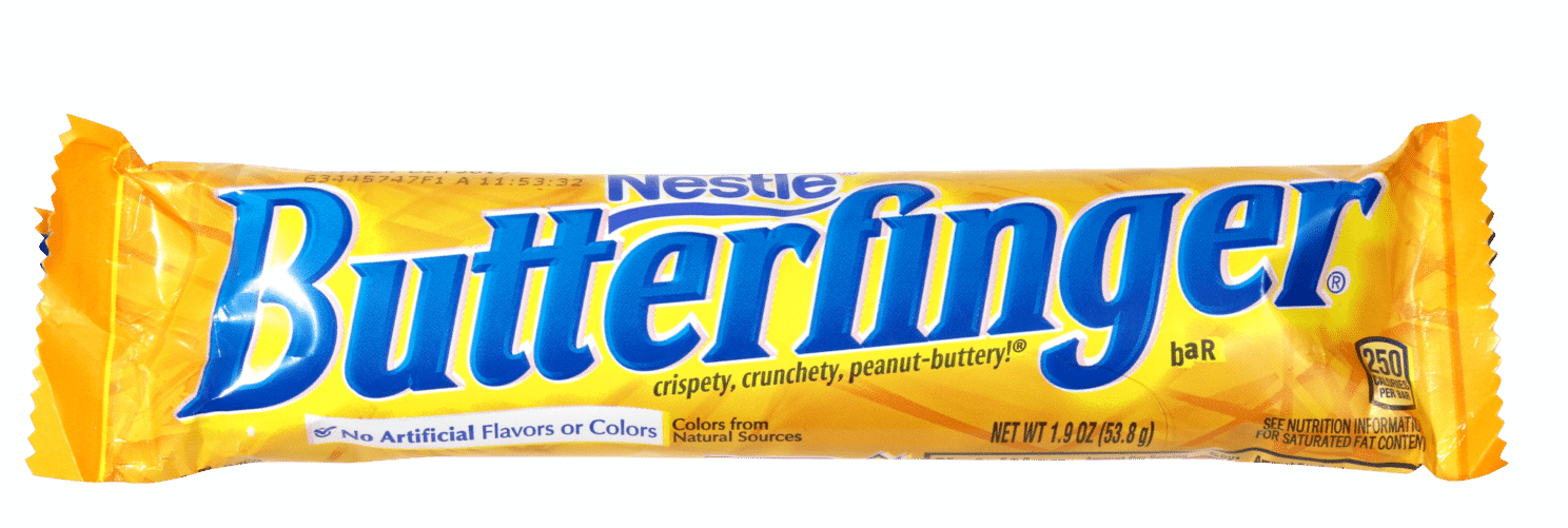 Butterfinger sticker candy bar weatherproof bumper vinyl decal
