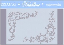 Schablone-Vintage-Shabby-A4-A3-Ecke-Ornament-7080