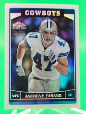 Anthony Fasano 2006 Topps Chrome Refractor Rookie Card Cowboys #249