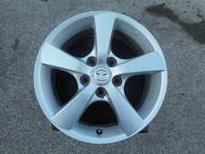 MAZDA 3 16" WHEEL RIM 2004-2006 ALLOY USED OEM SILVER 9965416560 OW64862