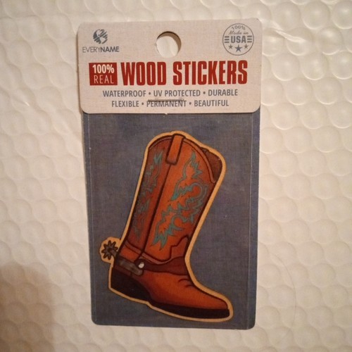 Flexible Wood Sticker Adheres To Flat Or Curved Smooth Surface Waterproof - Picture 3 of 4