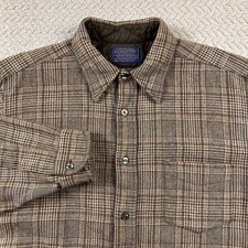 VTG Pendleton Men s Large Pure Virgin Wool Long Sleeve USA Cabin Cozy Cottage