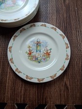 Royal Doulton Bunnykins 8  Plate Bone China England Set Of 8