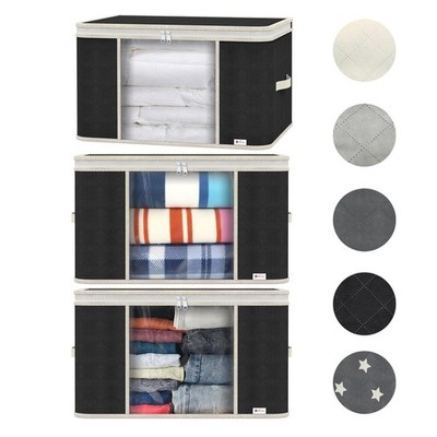 3 Stück Kleidung Aufbewahrungstaschen Deluxe Organizer 3-lagig Große Kapazität Feuchtigkeitsfest