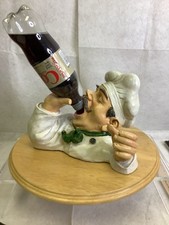 FUNNY DRINKING CHEF WINE BOTTLE HOLDER  RESIN...