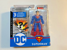 DC SUPERMAN 4” Spin Master Action Figure — 1st Edition +3 Mystery Accessories