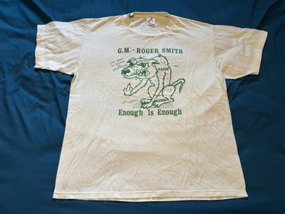 Vintage UAW Shirt Mens XL 80s Bad Wolf Finger I m About To Develop An Attitude