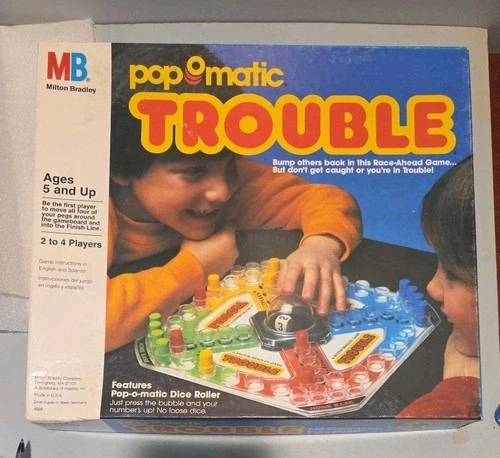 Vintage Trouble PopOMatic 1986 Milton Bradley Game