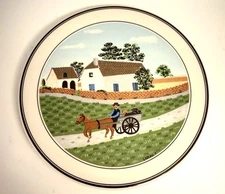 Villeroy & Boch DESIGN NAIF Porcelain 6 1/2" ROUND TRIVET Good Condition
