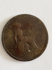 1826 King George IV British Copper Coin One Penny Kraus No 693