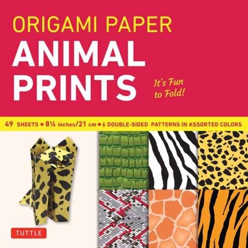 Origami Paper - Animal Prints - 8 1/4" - 49 Sheets : Tuttle Origami Paper: Large Origami Sheets Printed With 6 Different Patterns: Instructions For 6 Projects Included Tuttle Studio - Image 2