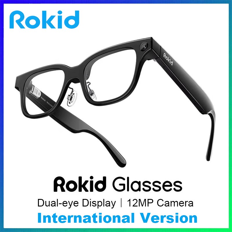 Rokid Glasses Smart AI&AR Occhiali Traduzione in Tempo Reale Teleprompter Navigazione