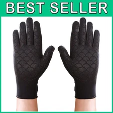 Griptex Full Finger Arthritis Gloves, Large