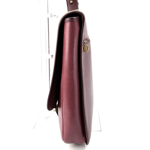 Cartier Brief Case Business Bag Document Case Bordeaux Red Leather Authentic - Picture 4 of 24