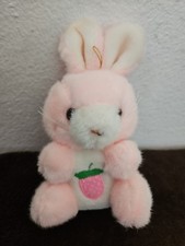 Easter Pets Strawberry Bunny Plush Stuffed Animal Pink White Small