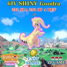   POKEMON 6IV SHINY Goodra  EVS   SCARLET and VIOLET  Online delivery  ENG