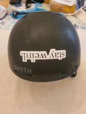 Smith Holt Snow Helmet, Large, Matte Black With Stickers