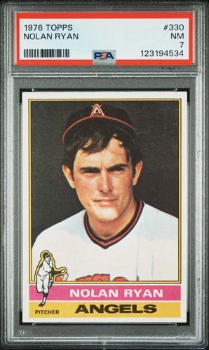 1976 Topps #330 Nolan Ryan California Angels (HOF) PSA 7 NR-MINT Fresh Grade!