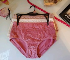 Prima Valentina 3-Pair Women's Brief Underwear Panties Nylon Blend size Large