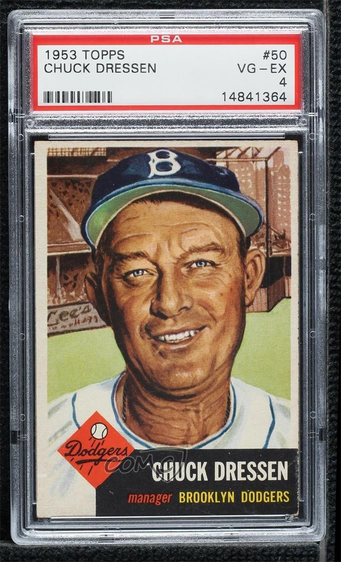 1953 Topps Chuck Dressen #50 PSA 4 00er