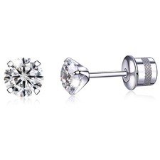 Titanium Earrings, Hypoallergenic Screw Back G23 Implant Grade for Sensitive Ear