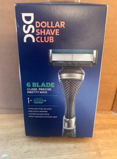 Dollar Shave Club Men's Razor 6-Blade Starter Set- Includes 1 Handle, 2x 6-Blade