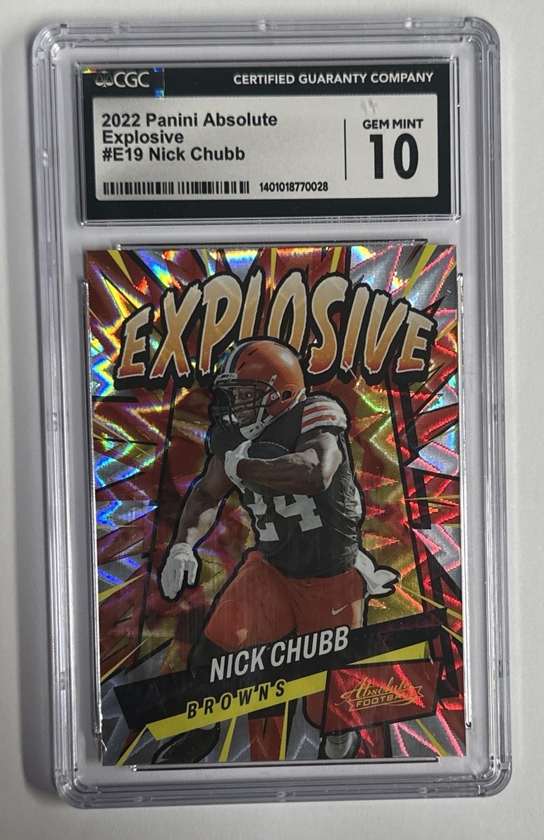 2022 Panini Absolute - Explosive Nick Chubb #E19 for sale online