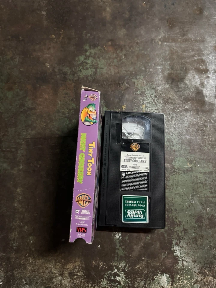 Tiny Toon Night Ghoulery VHS Tape 1996 Looney Tunes Warner Bros Former Rental - Image 4 of 4