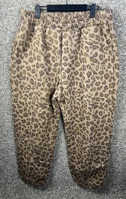 Comfrt Unisex Sweatpants Color Brown Leopard XL New Lounge Stretch