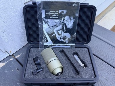 MXL 990 Condenser Microphone w/ Shock Mount Carry Case Tested Working XLR Studio