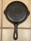 Vintage GRISWOLD #3-Cast Iron SKILLET-LARGE BLOCK LOGO-Smooth Bottom