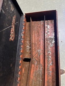 VINTAGE WILLIAMS Socket Case Box Case Only METAL long Toolbox