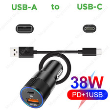 For Android Samsung Phone Adapter 38W Fast Charger Type C Charging Cable Cord