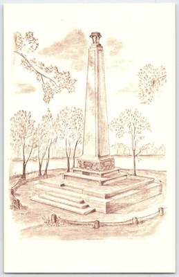 #ad Perry Monument Erie PA Postcard Commodore Oliver Hazard Perry 1926 $4.75