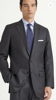 Proper Cloth Allen Blazer Men s Grey 100% Merino Wool VBC S110s Twill Italy