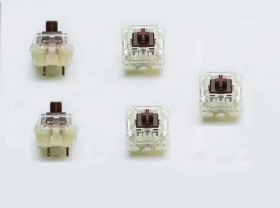 5 PCS Cherry MX RGB Brown 3 Pin Mechanical Key Switch Plate Mount Replacement #i